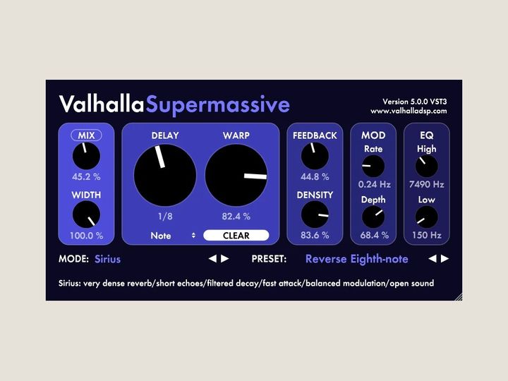 Supermassive by Valhalla DSP